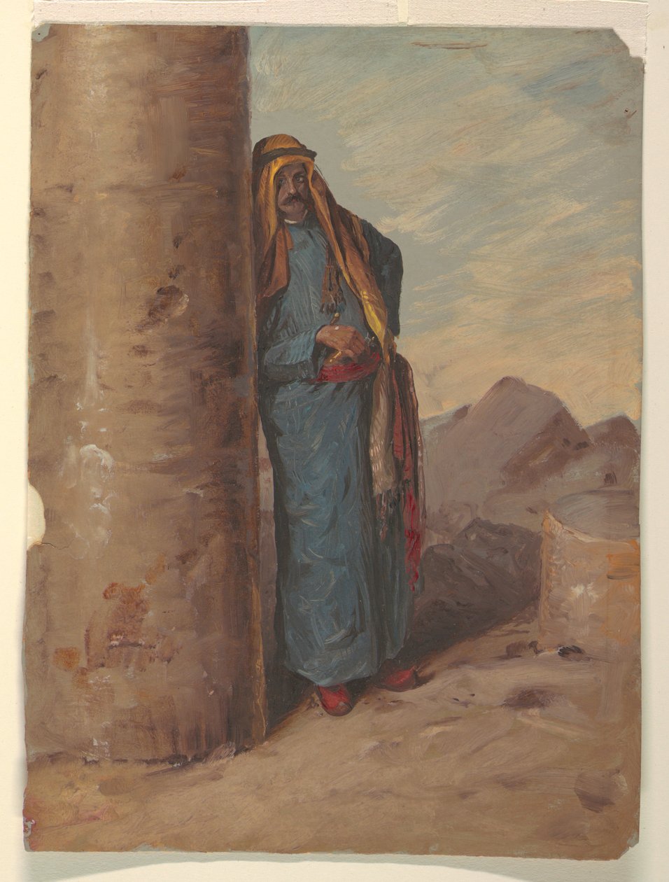 Kresba, Stojící beduín, 1868 od Frederic Edwin Church