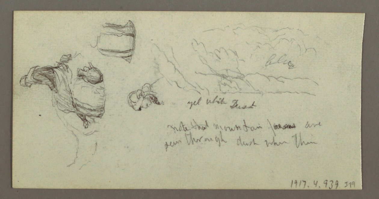 Kresba, Studie velbloudích nohou, pravděpodobně 1868 od Frederic Edwin Church