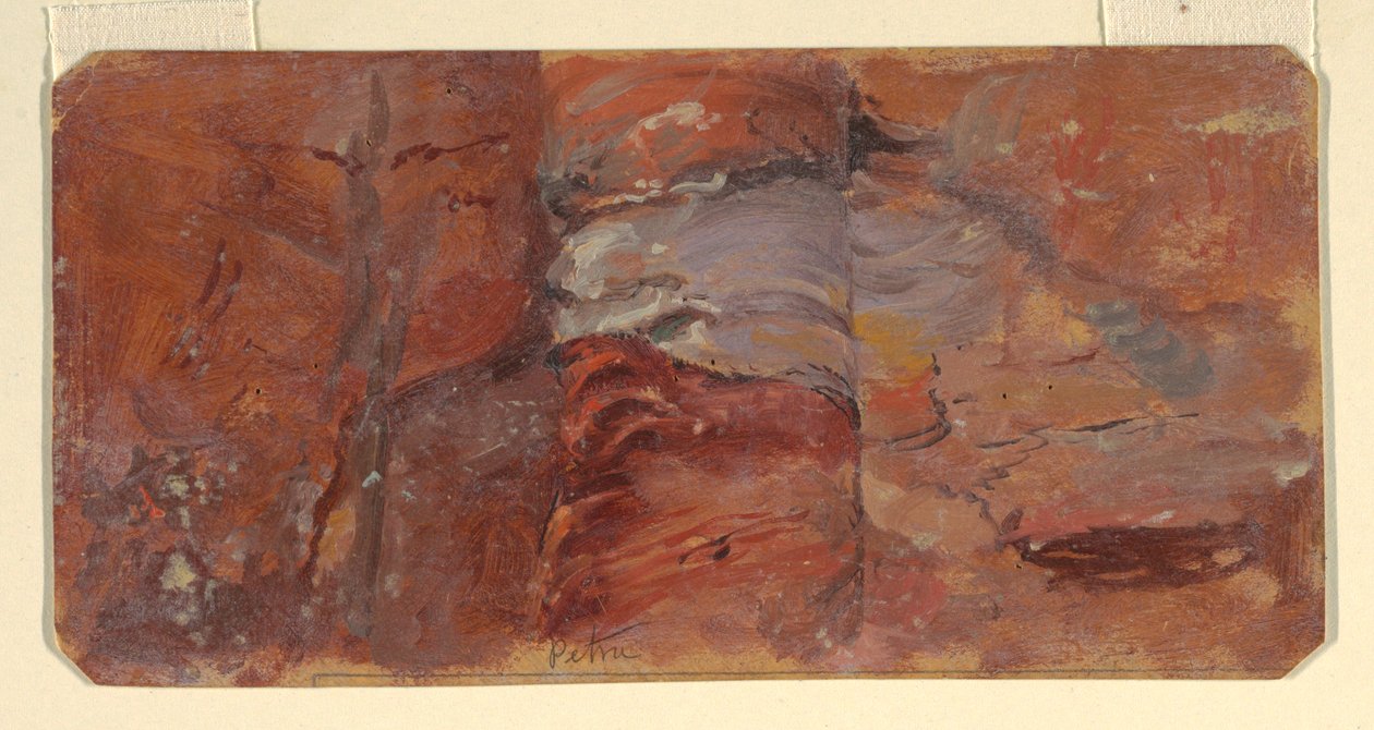 Kresba, Studie skal, Petra, únor 1868 od Frederic Edwin Church