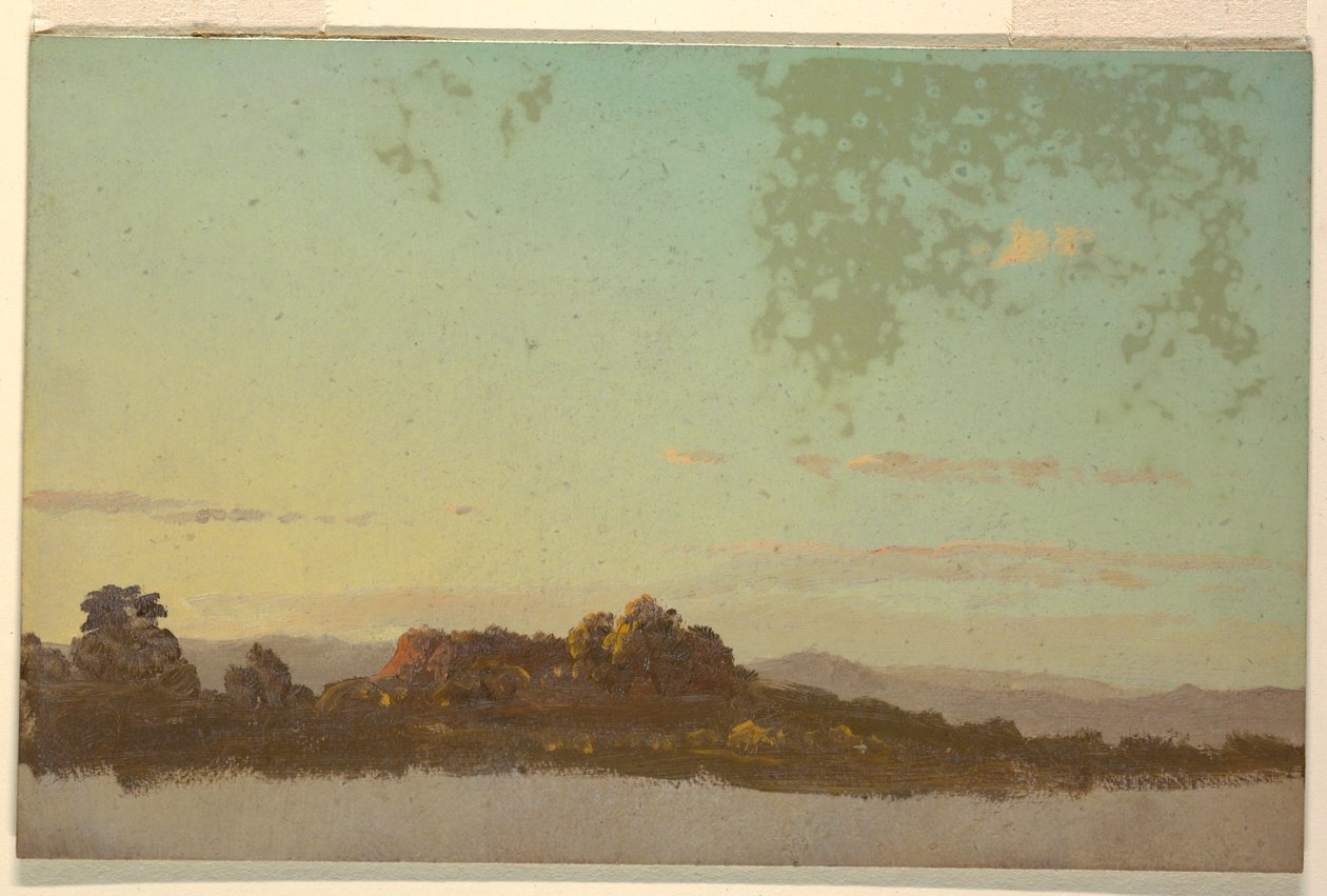 Kresba, Letní krajina, 1870-80 od Frederic Edwin Church