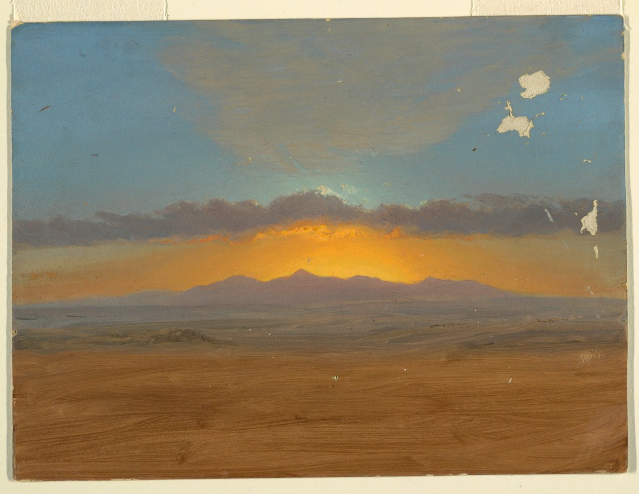 Kresba, západ slunce, 1865-66 od Frederic Edwin Church