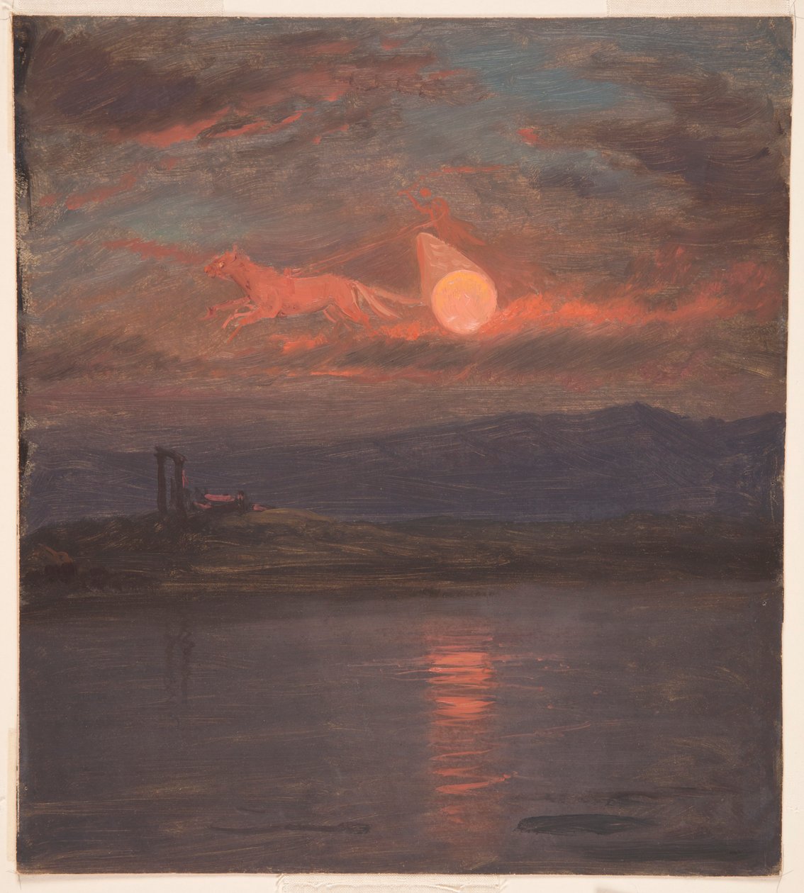 Kresba, Sluneční vůz Fantazie, pravděpodobně 1868-69 od Frederic Edwin Church
