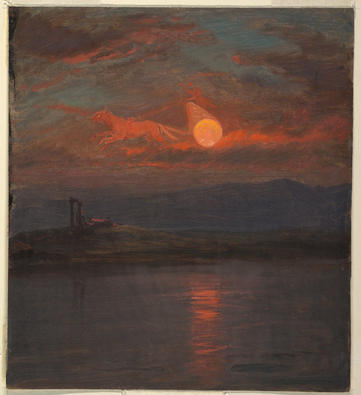 Kresba, Sluneční vůz Fantazie, pravděpodobně 1868-69 od Frederic Edwin Church
