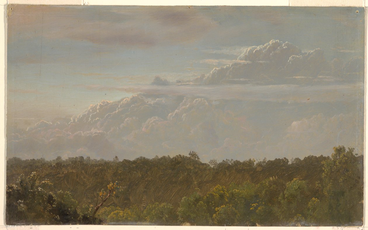 Kresba, Bouřková mračna, Jamajka, srpen 1865, 1865 od Frederic Edwin Church
