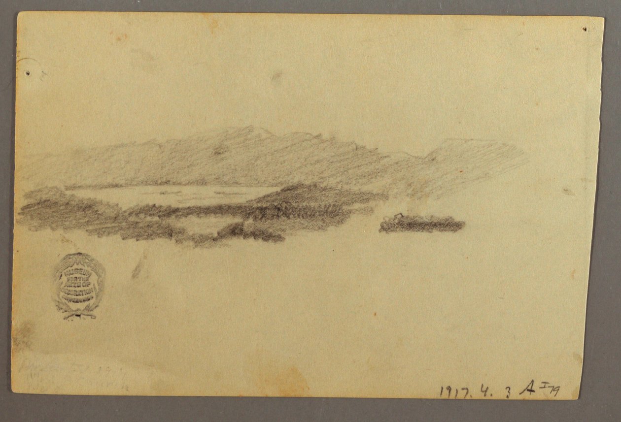 Kresba, Stromy, červenec 1844 od Frederic Edwin Church