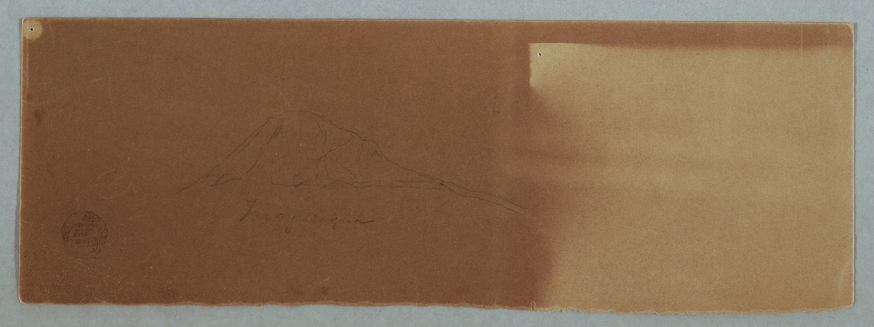 Kresba, sopka Tungurahua, Ekvádor, červen 1857 od Frederic Edwin Church