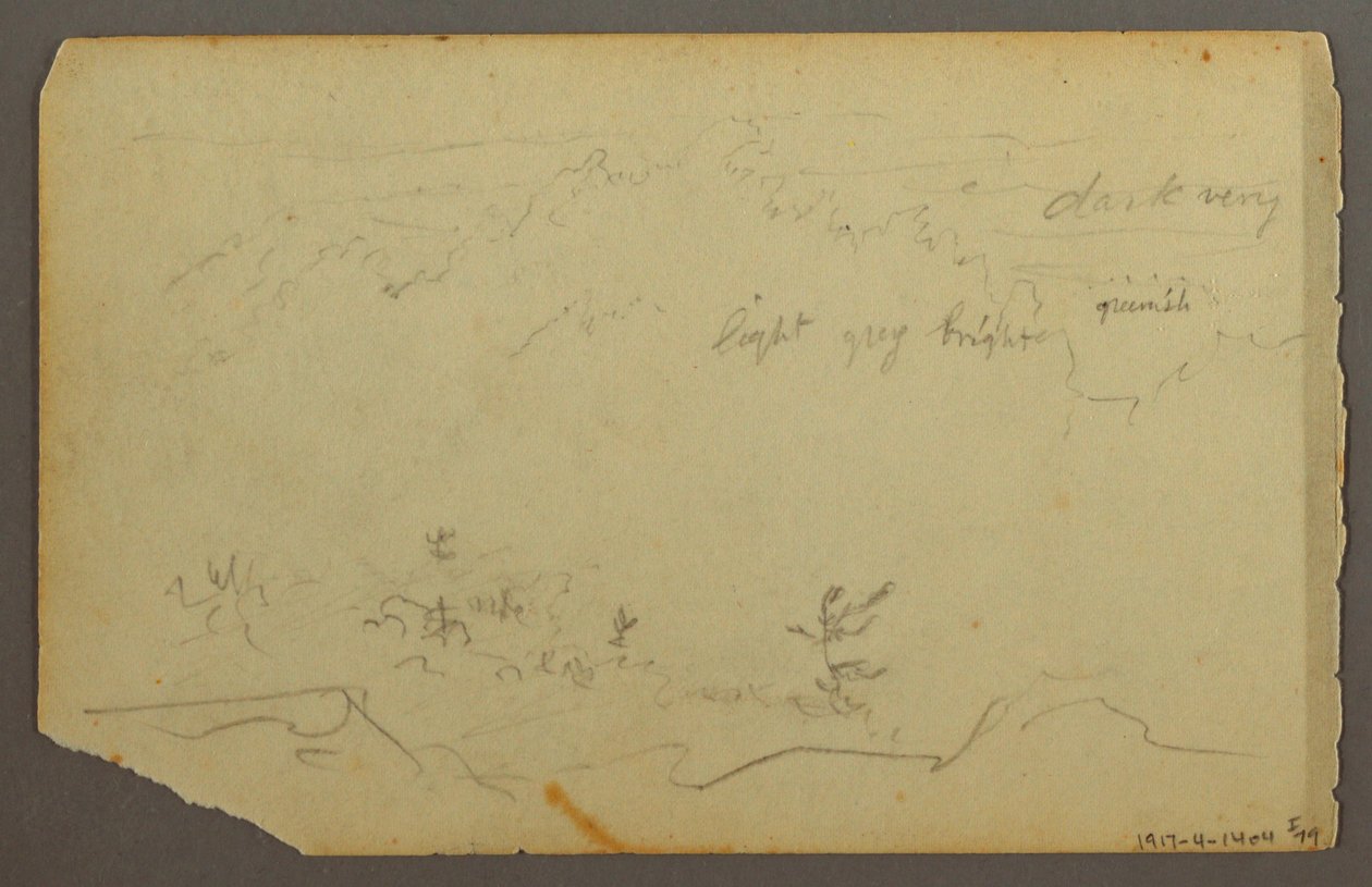 Kresba, Zalesněná krajina, 1844 od Frederic Edwin Church