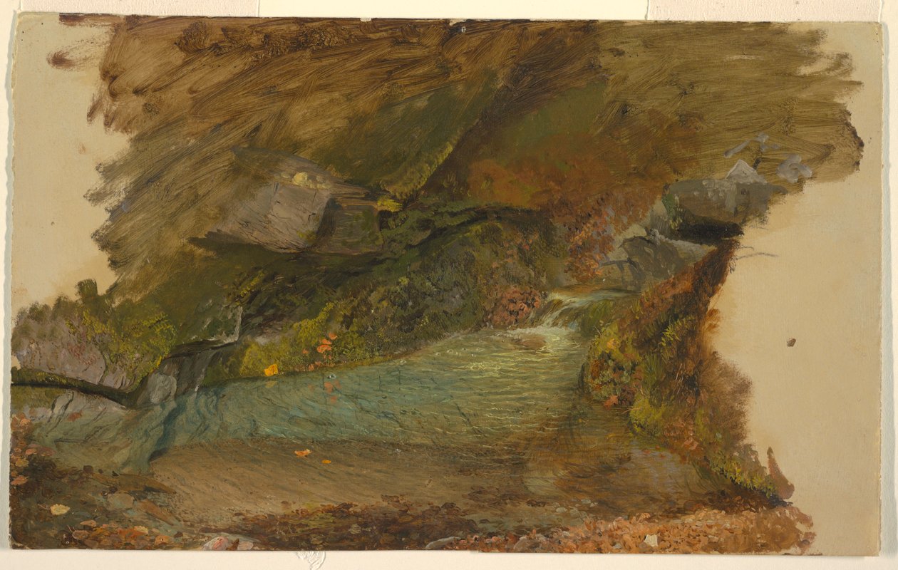 Kresba, Lesní potok, 1850-60 od Frederic Edwin Church