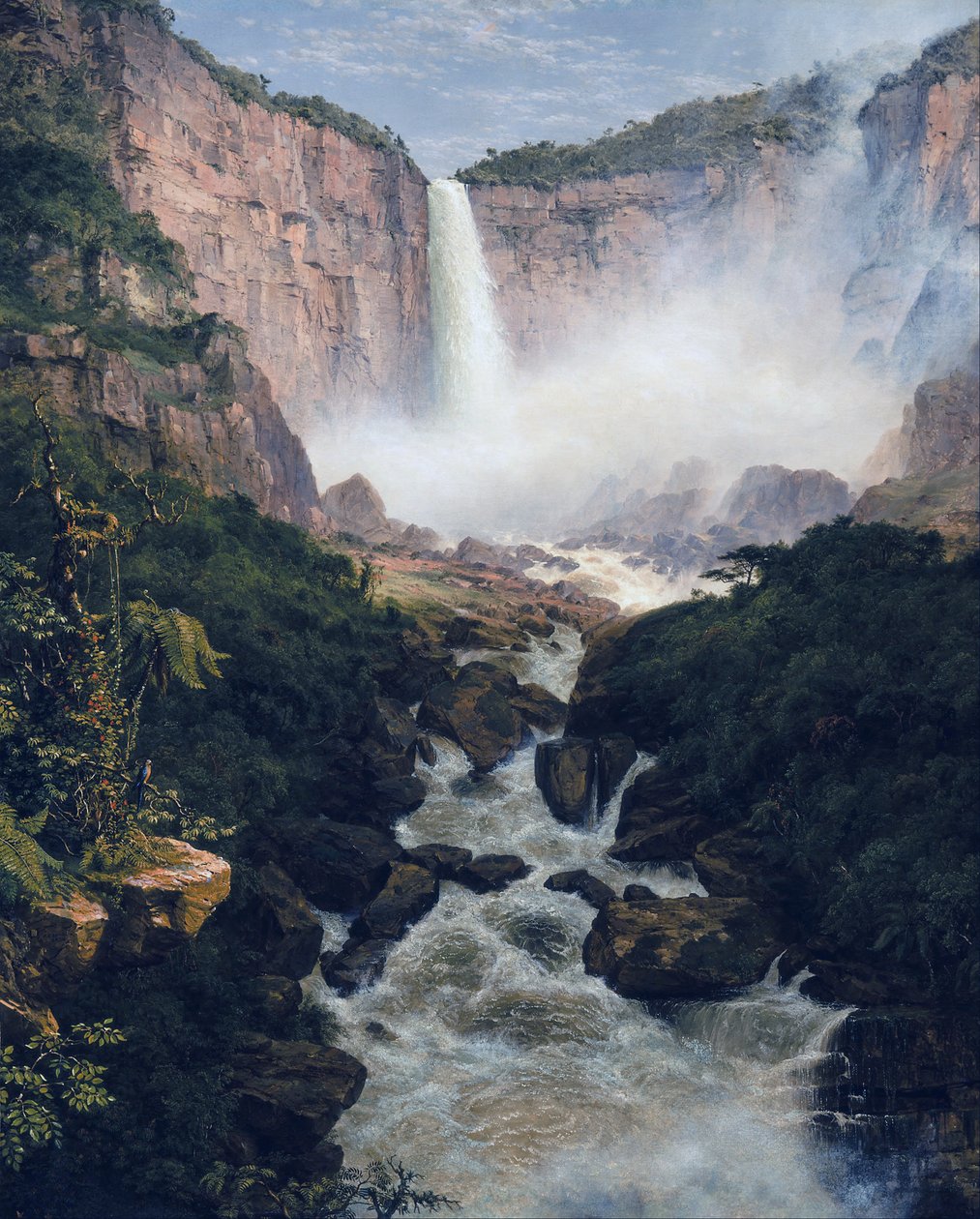 Frederic Edwin Church - Pád Tequendamy u Bogoty, Nová Granada od Frederic Edwin Church