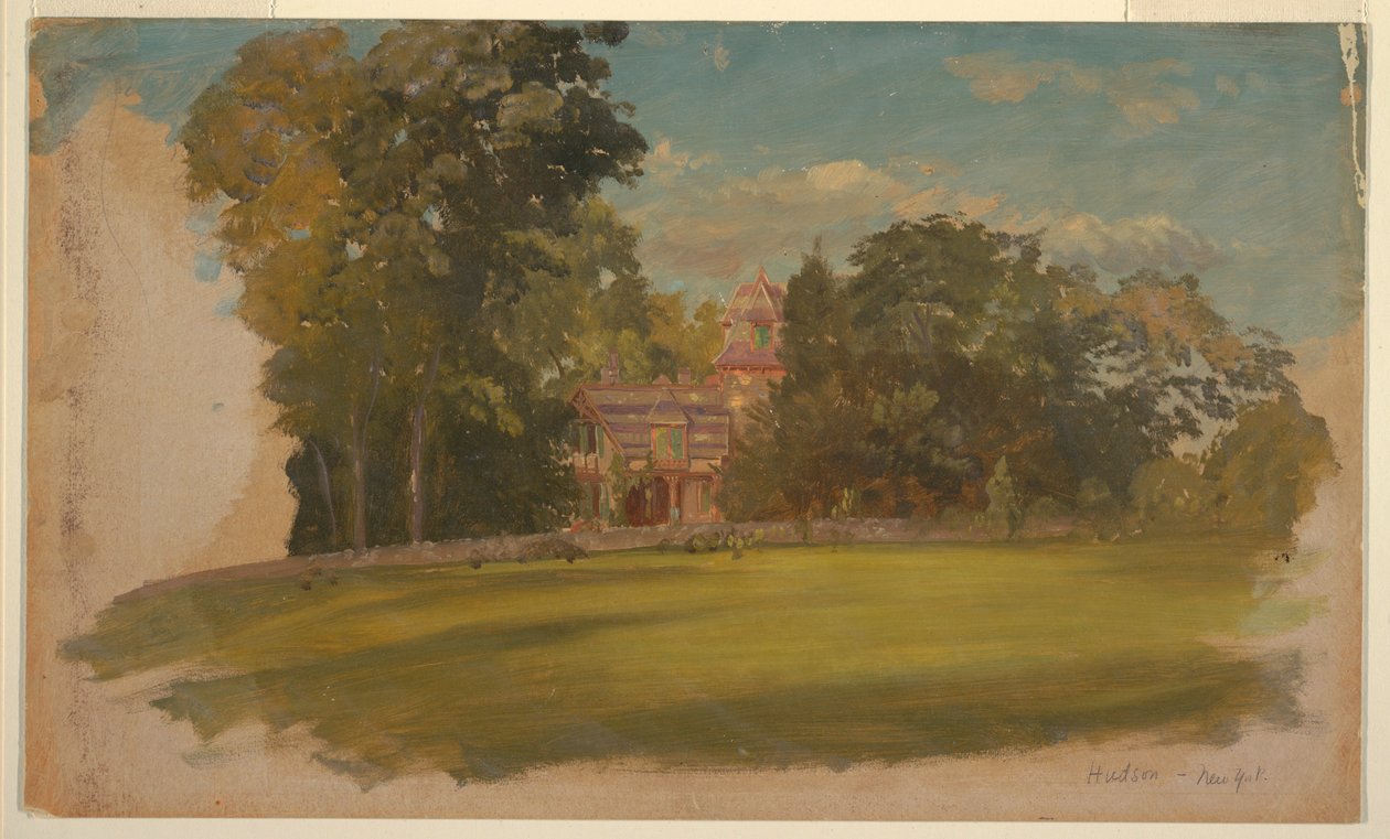 Dům v Hudsonu, New York od Frederic Edwin Church