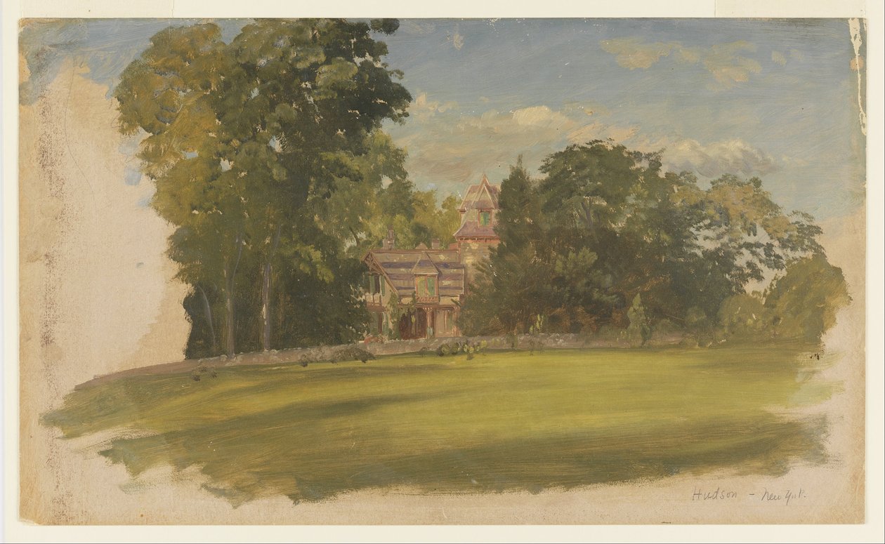 Dům v Hudsonu, New York od Frederic Edwin Church