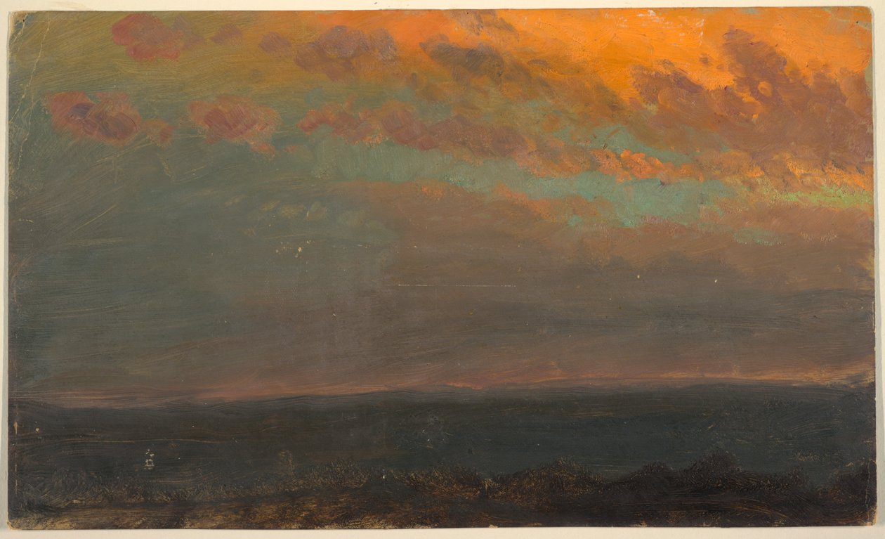 Hudson Valley? při západu slunce od Frederic Edwin Church