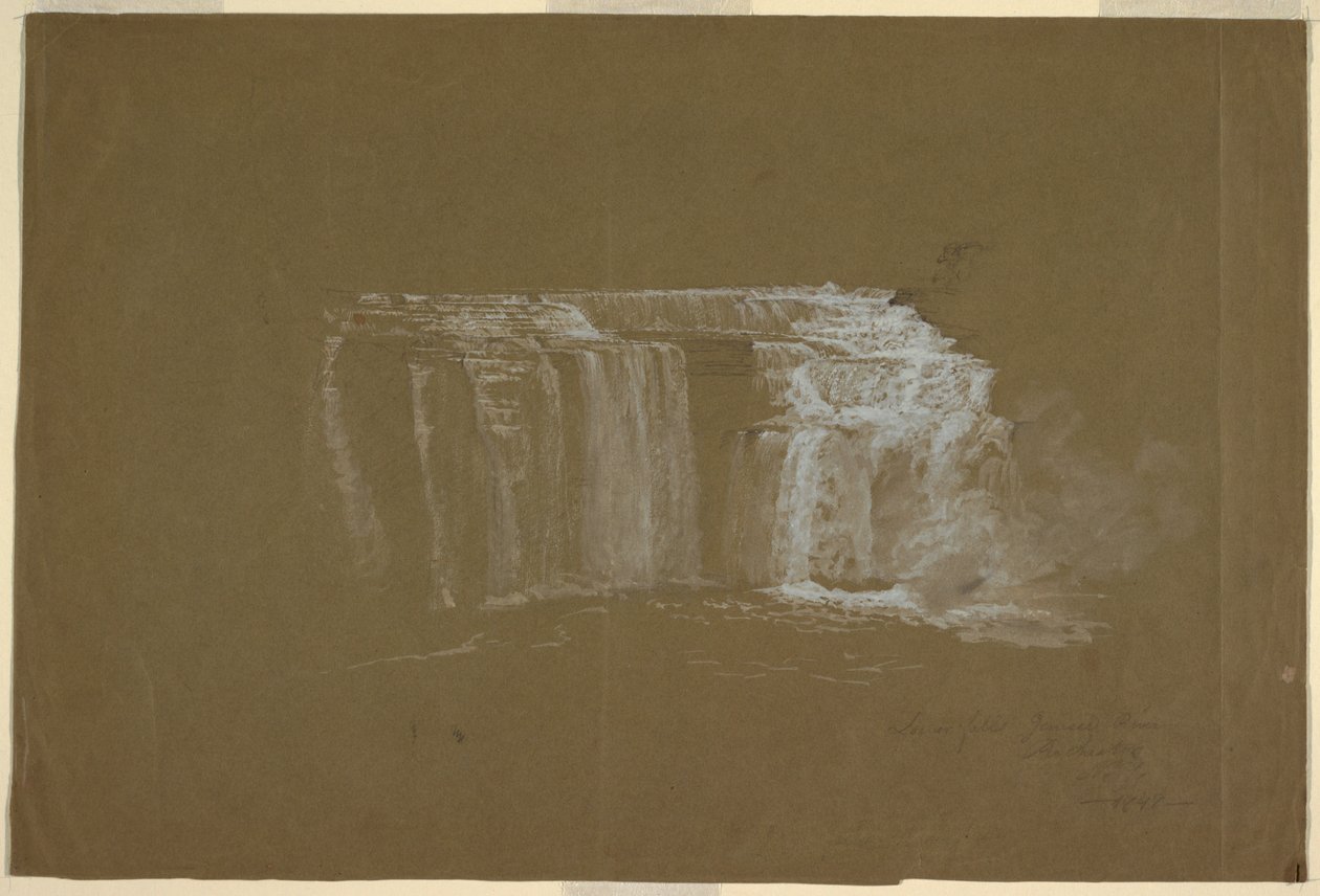 Lower Falls, Genesee River, Rochester, New York od Frederic Edwin Church