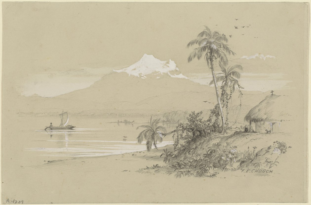Řeka Magdalena, Nová Granada, Ekvádor od Frederic Edwin Church