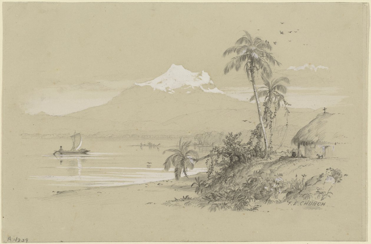 Řeka Magdalena, Nová Granada, Ekvádor od Frederic Edwin Church