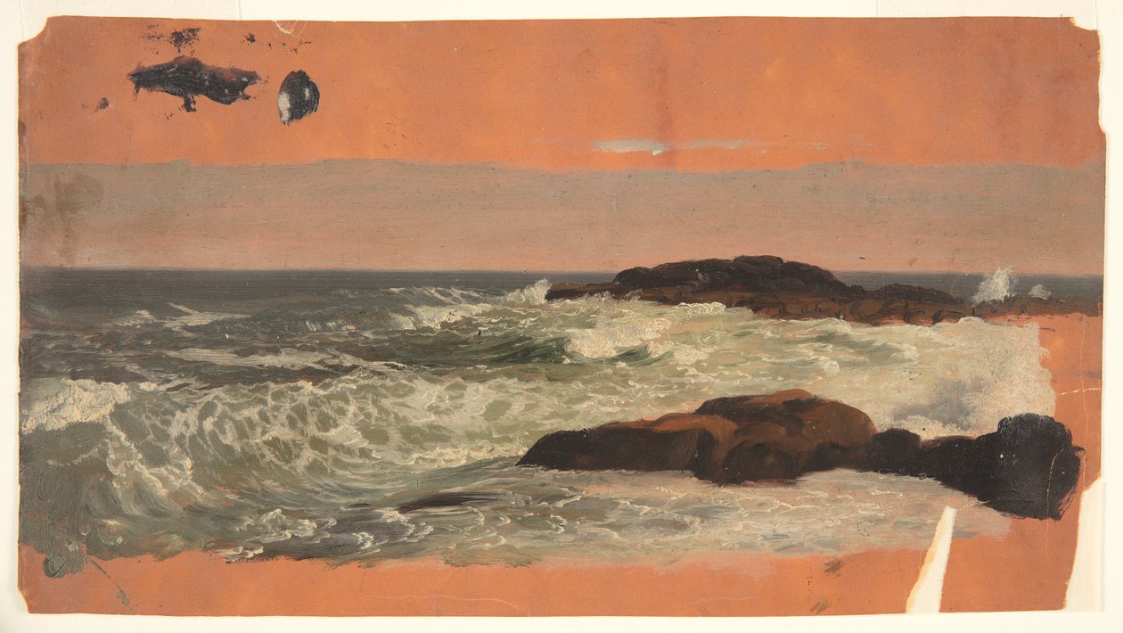 Pobřeží Maine, surfování od Frederic Edwin Church