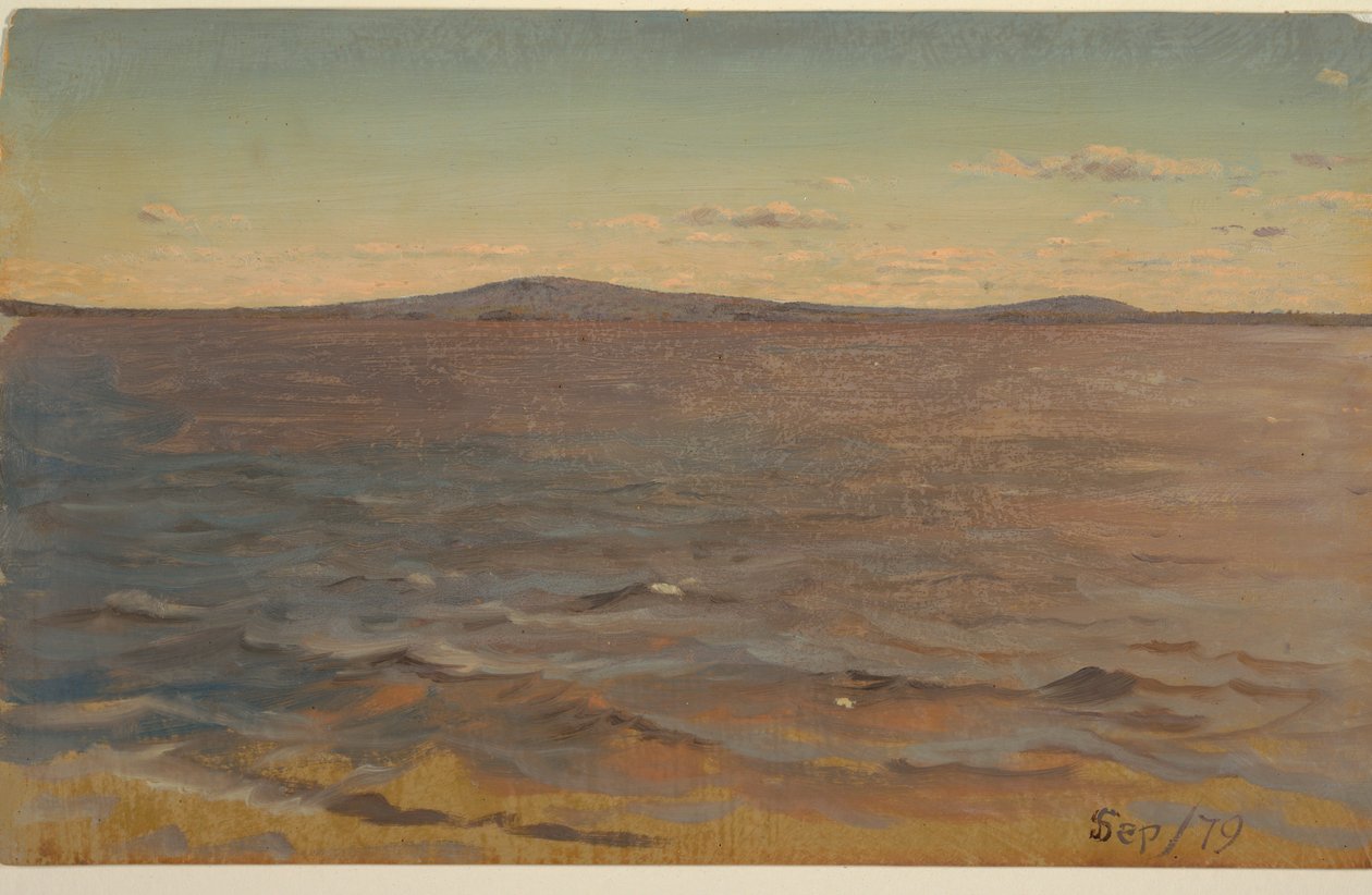 Pobřeží Maine, surfování od Frederic Edwin Church
