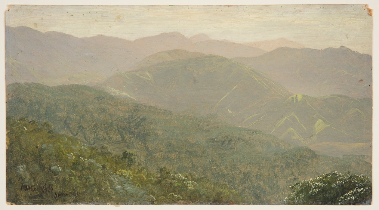 Horská krajina, Jamajka od Frederic Edwin Church