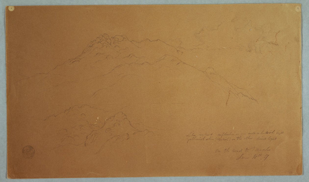 Horská krajina na cestě do Mocho, Ekvádor od Frederic Edwin Church