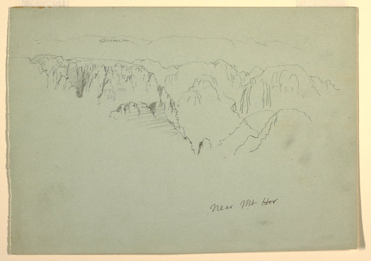 Mountain, Wady el-Arabah, 23. února 1868 od Frederic Edwin Church