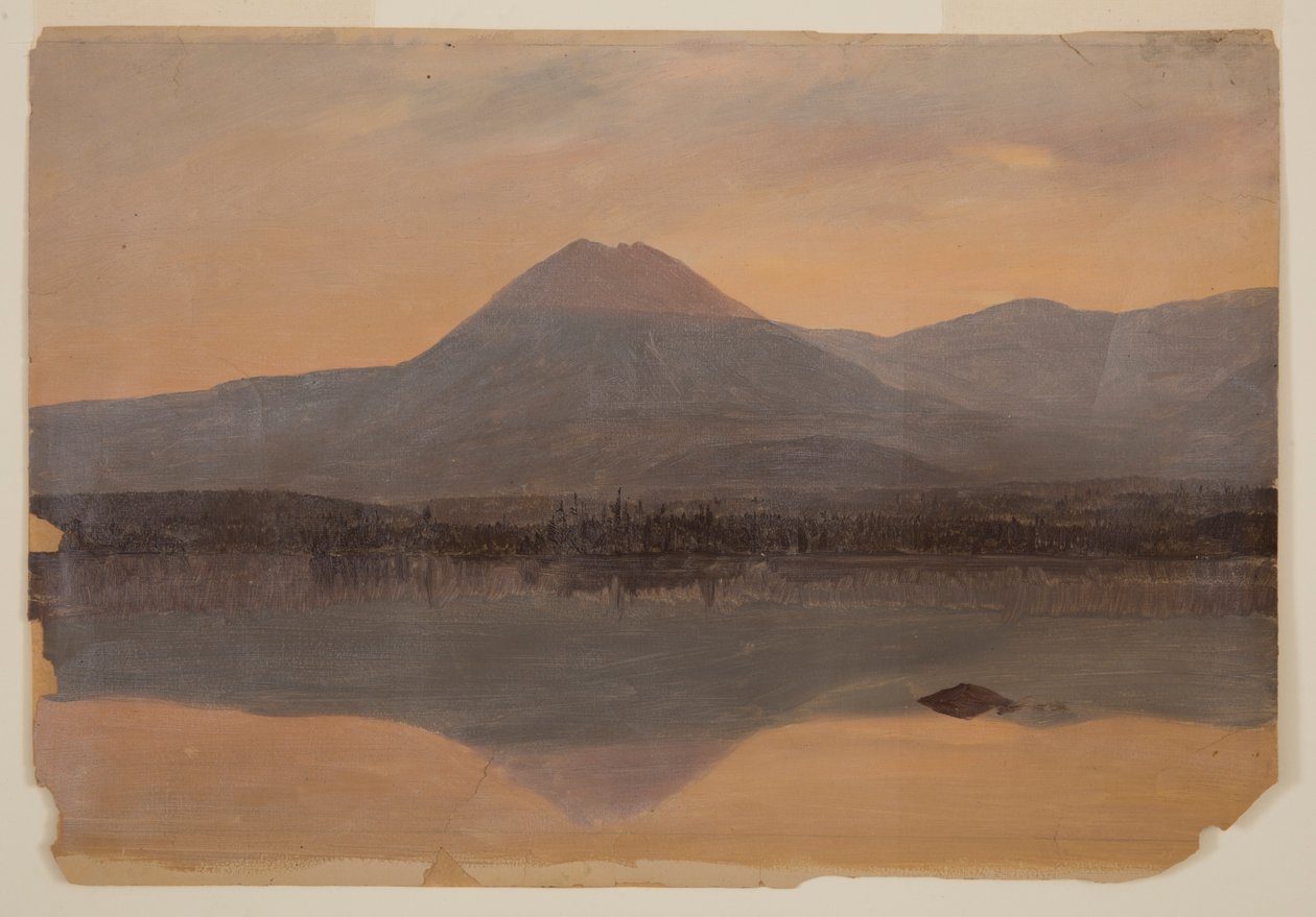 Hora Katahdin z jezera Katahdin od Frederic Edwin Church