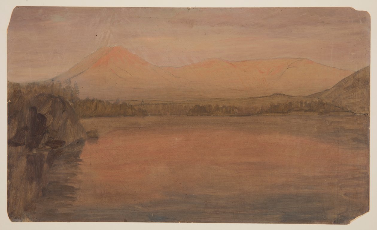 Mts. Katahdin a Turner z jezera Katahdin od Frederic Edwin Church