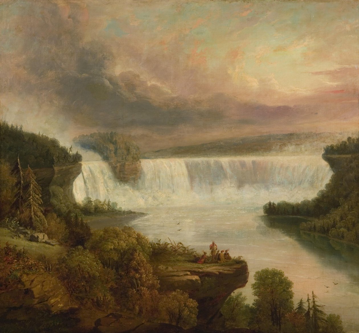 Niagarské vodopády (Horseshoe Falls) od Frederic Edwin Church
