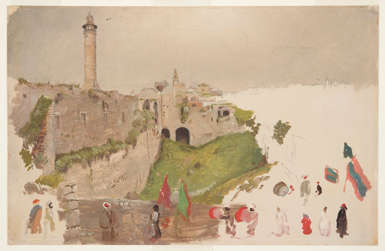 Průvod do města, Jaffa od Frederic Edwin Church