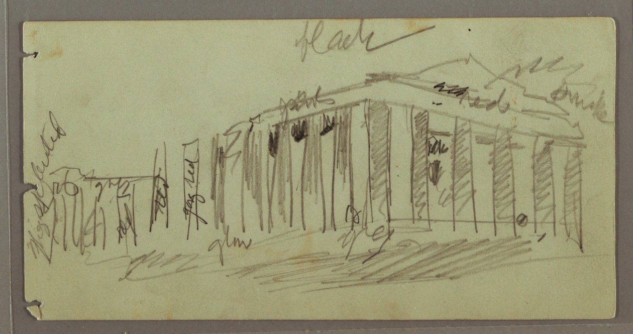 Parthenon osvětlený v noci, Atény, Řecko od Frederic Edwin Church
