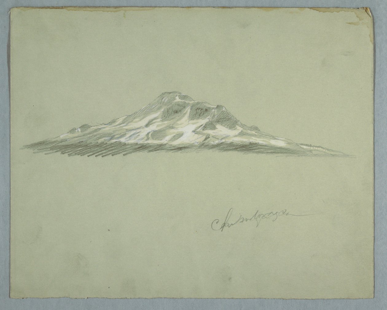 Zasněžený vrchol hory Chimborazo, Ekvádor od Frederic Edwin Church