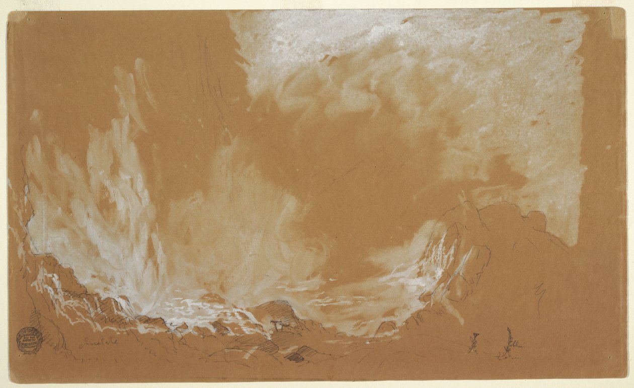 Sprej z vodopádů, Niagara od Frederic Edwin Church