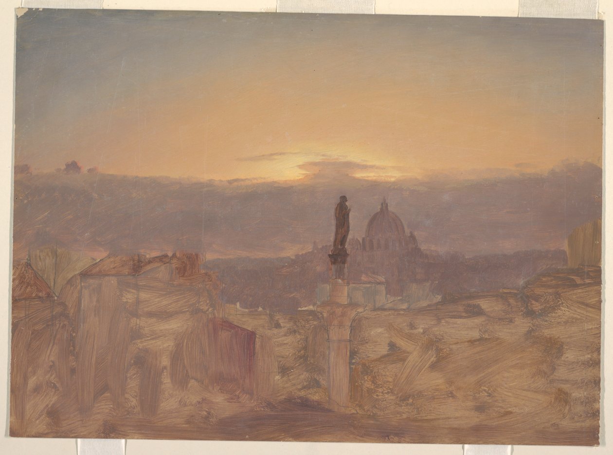 Bazilika svatého Petra z Pincio, Řím od Frederic Edwin Church