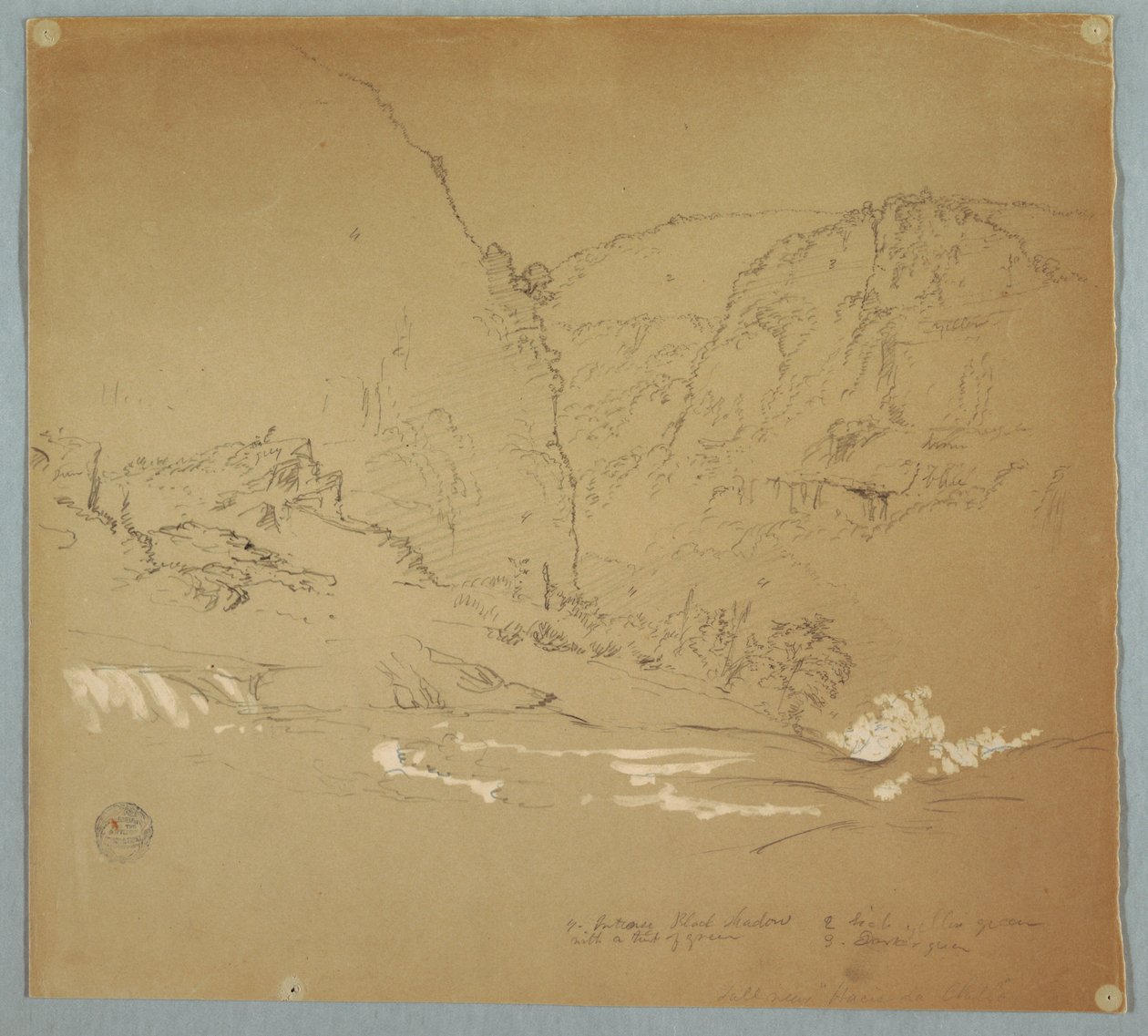 Proud vedoucí k okraji vodopádů poblíž Hacienda Chillo, Ekvádor od Frederic Edwin Church