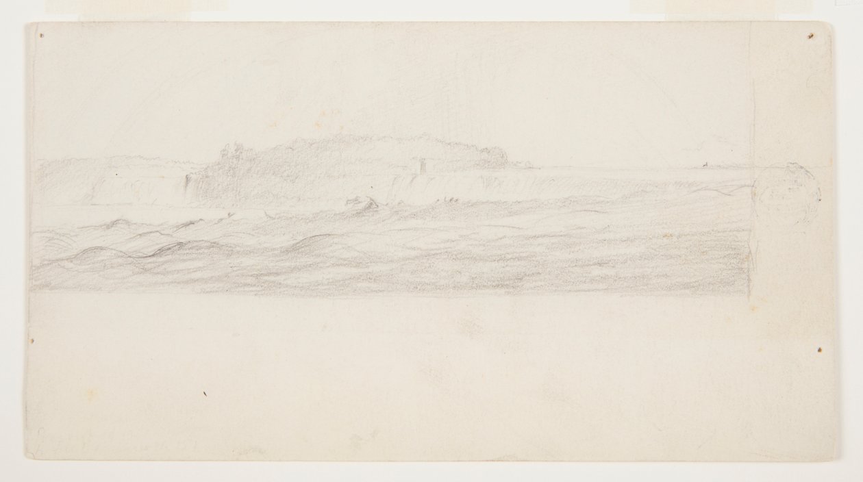 Studie na malbu Niagarských vodopádů od Frederic Edwin Church