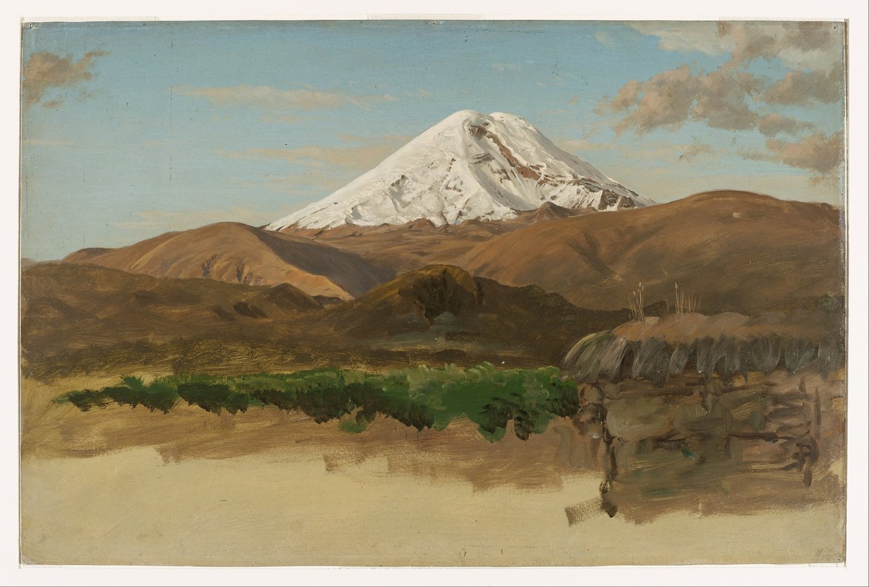 Studie hory Chimborazo, Ekvádor od Frederic Edwin Church