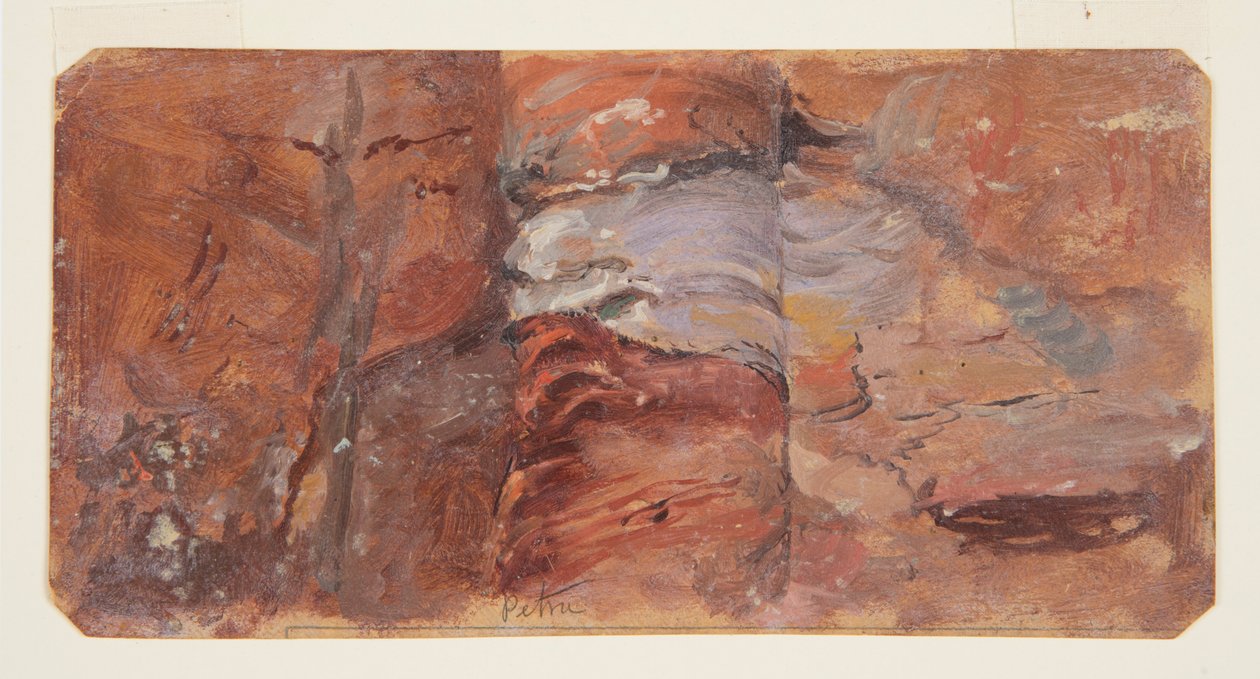 Studium hornin, Petra od Frederic Edwin Church