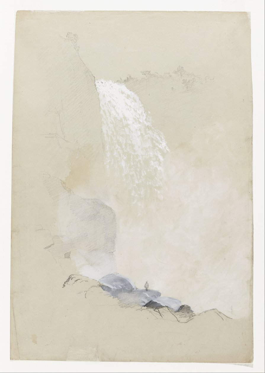 Studie Tequendama Falls poblíž Bogotá, Kolumbie od Frederic Edwin Church