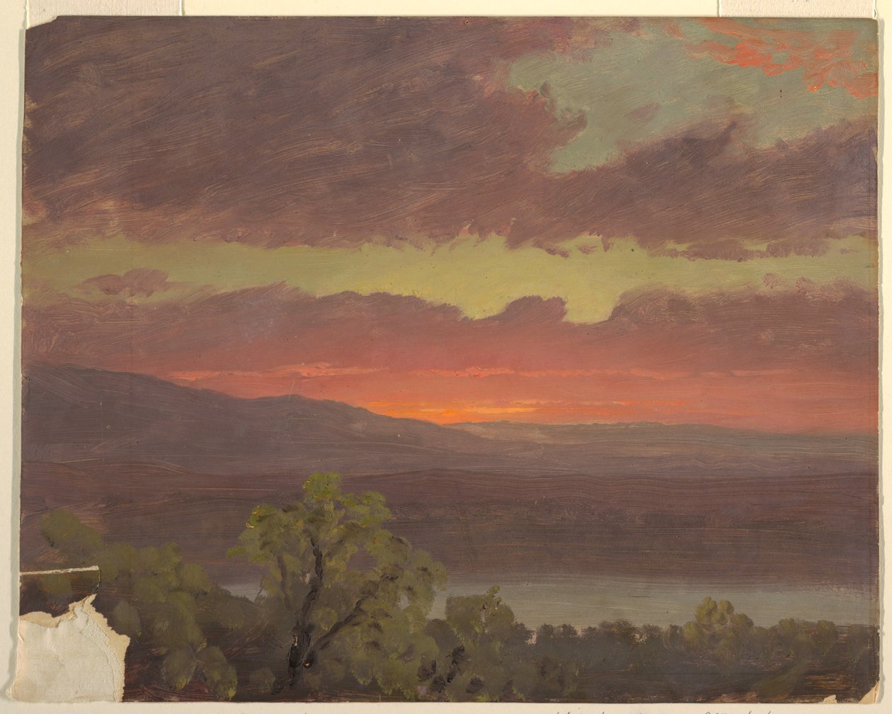 Západ slunce na Jamajce od Frederic Edwin Church