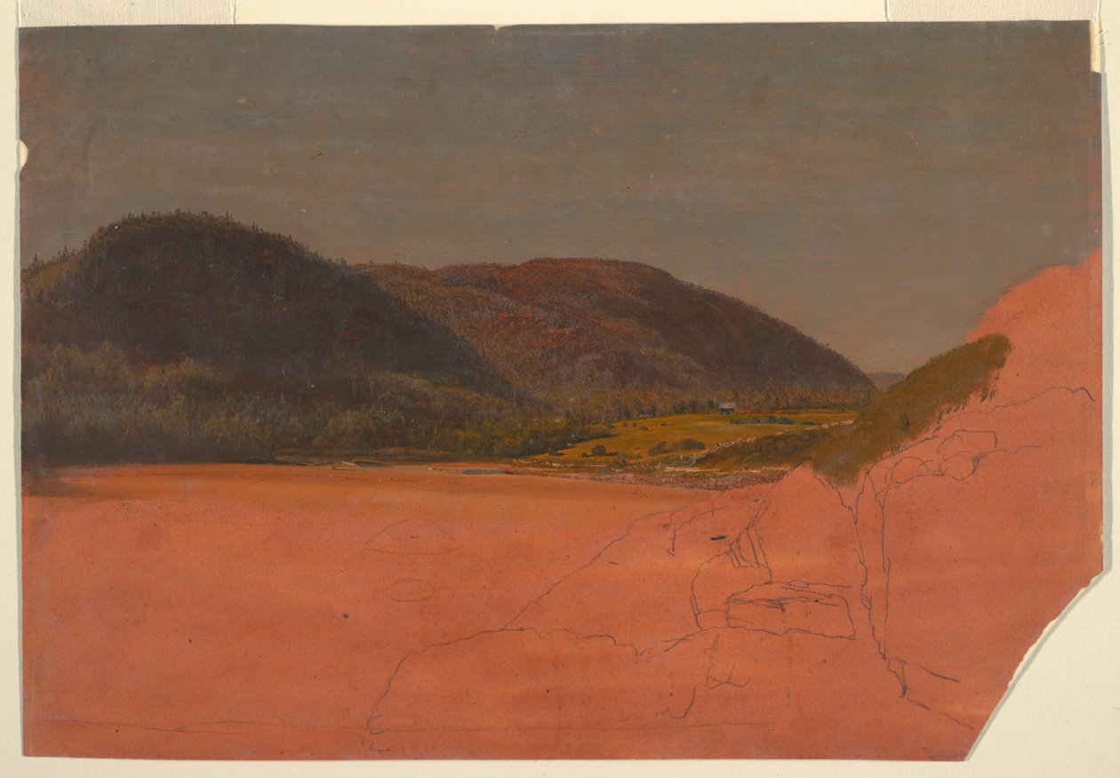 Včelí úl a písečná pláž z Great Head, Mt. Desert od Frederic Edwin Church