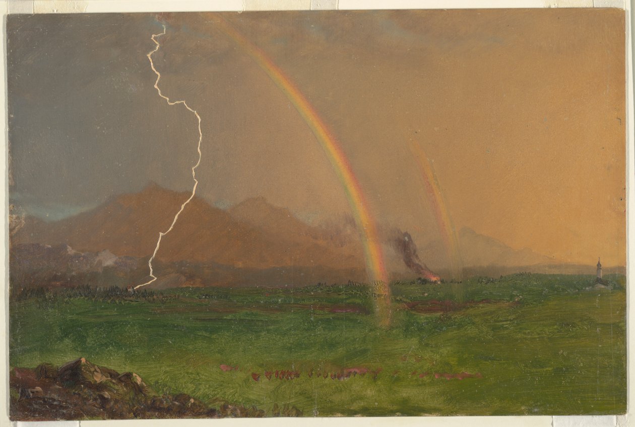 Bouřka v Alpách od Frederic Edwin Church