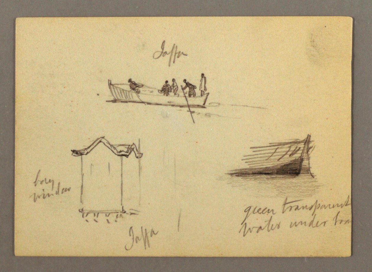 Dvanáct figurálních skic, Joffa, Palestina od Frederic Edwin Church