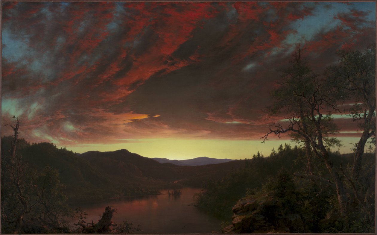 Soumrak v divočině od Frederic Edwin Church