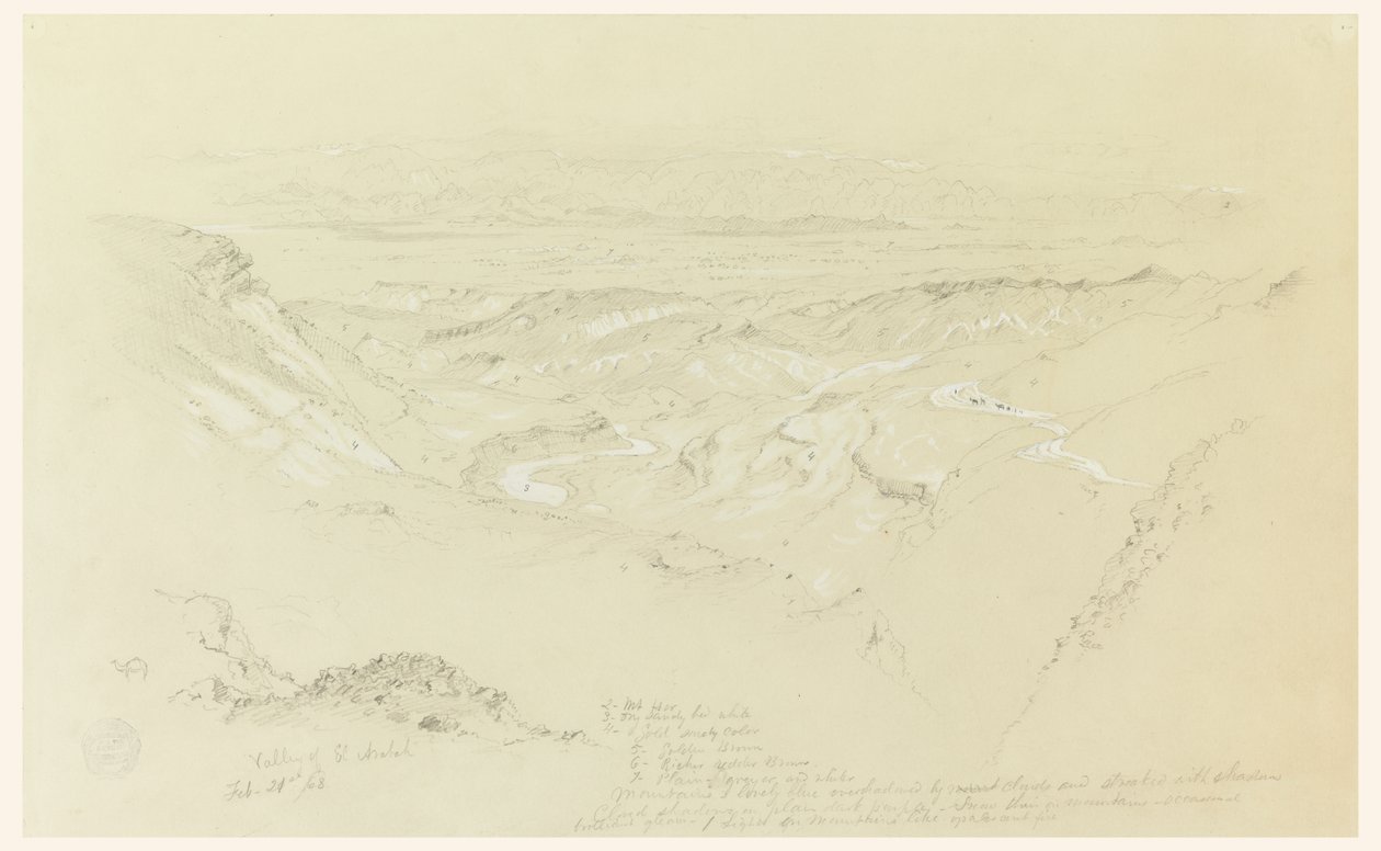 Údolí El Arabah od Frederic Edwin Church