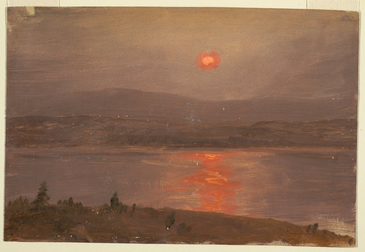 Pohled přes Hudson při západu slunce od Frederic Edwin Church
