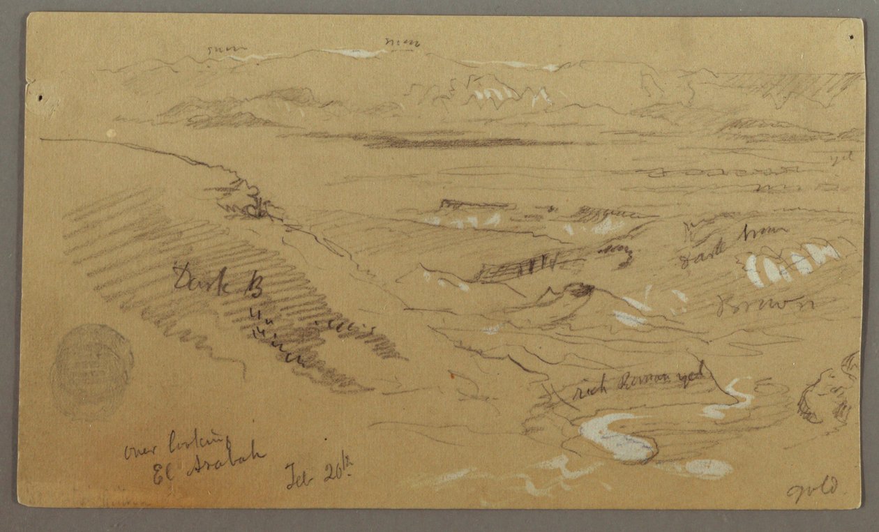 Pohled přes Wady el-Arabah od Frederic Edwin Church