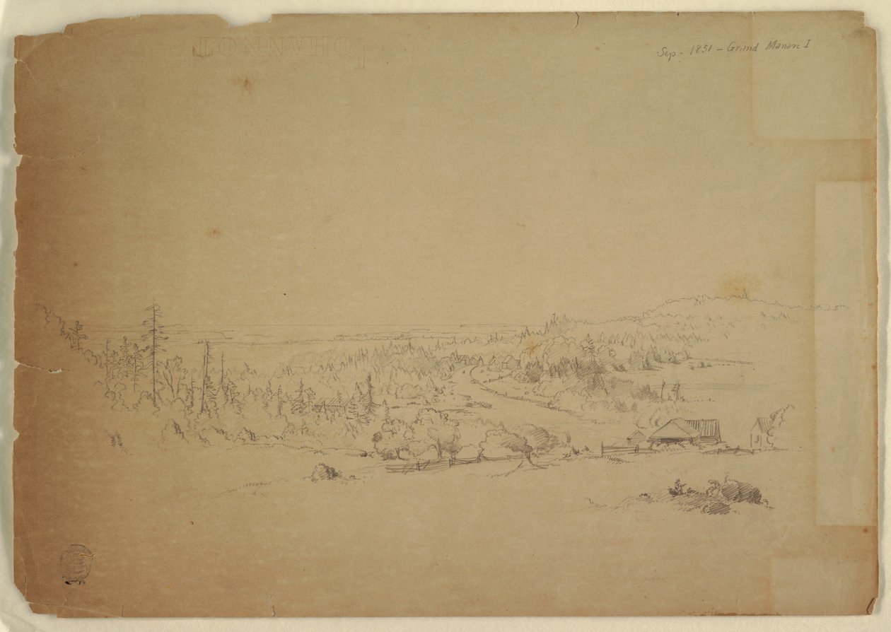 Pohled z ostrova Grand Manan, Kanada, na moře od Frederic Edwin Church