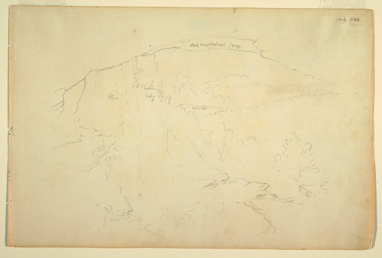 Zalesněný svah, Catskill Mountains od Frederic Edwin Church
