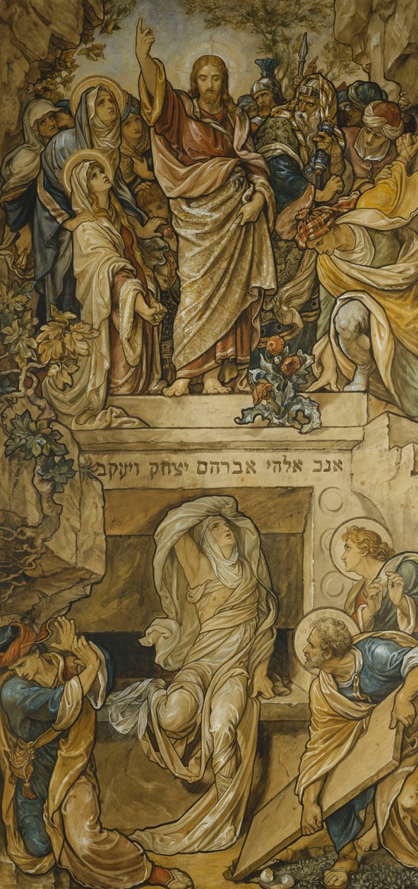Vzkříšení Lazara, od Frederic James Shields