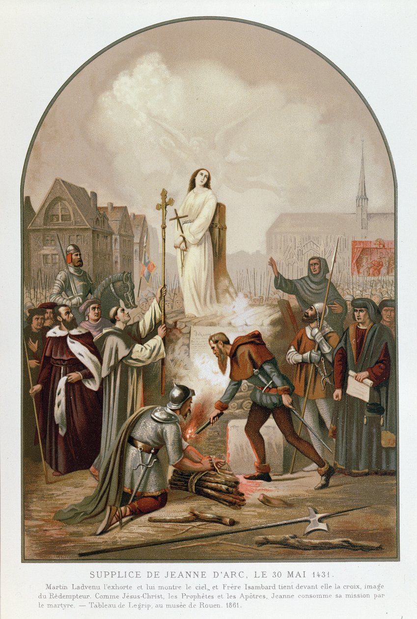 Johanka z Arku na hranici, 30. května 1431, 1861 od Frederic Legrip