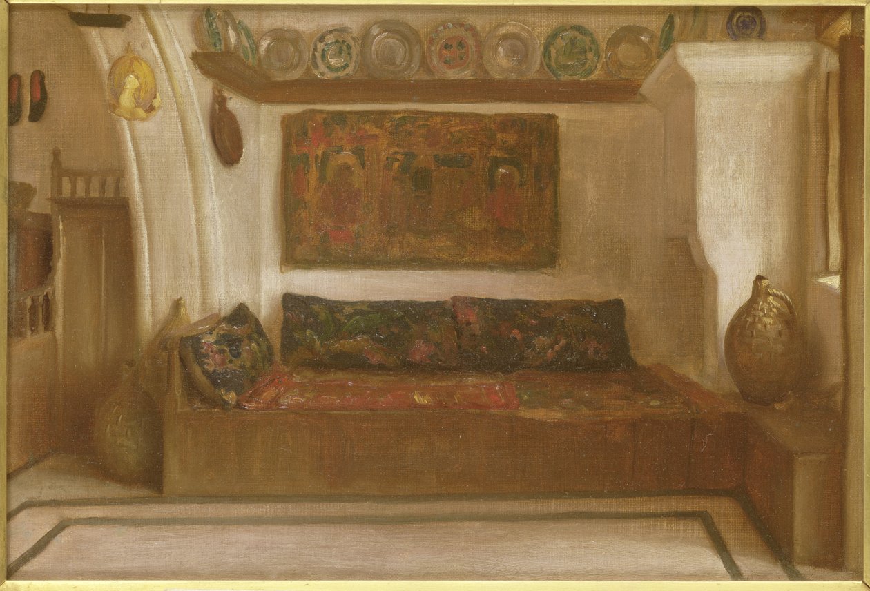 Dům v Lindosu, Rhodos od Frederic Leighton